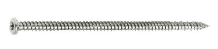 Frame screw with flat head